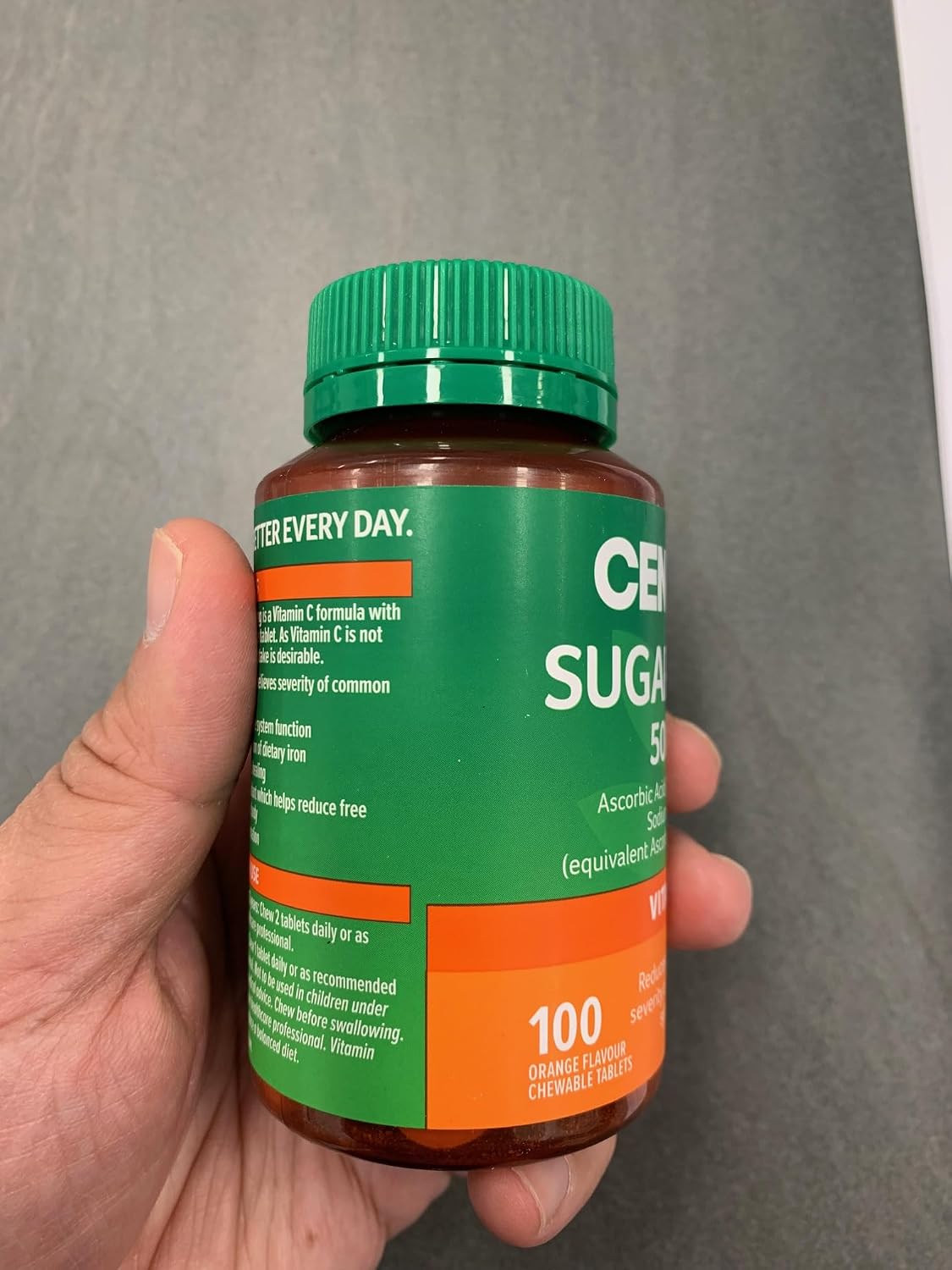 Cenovis Sugarless C 500mg Orange Flavour Tabs 100 - görsel 2