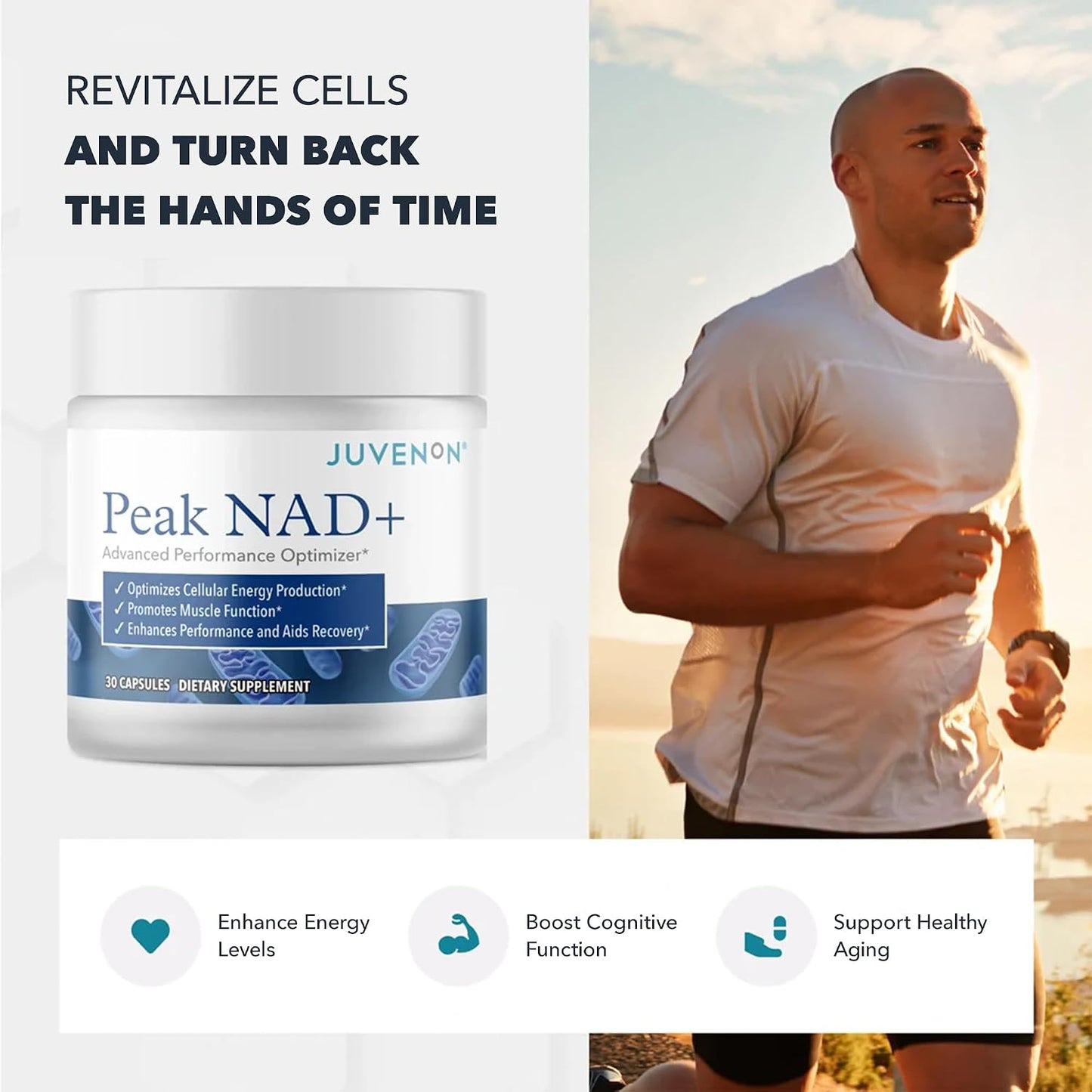 Juvenon Peak NAD+ | Advanced Cellular Health and Regeneration Formula - görsel 2