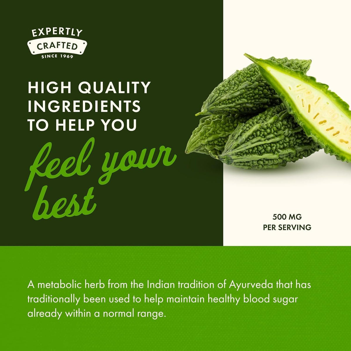 Swanson Full Spectrum Bitter Melon 500 mg - 60 Capsules - görsel 5