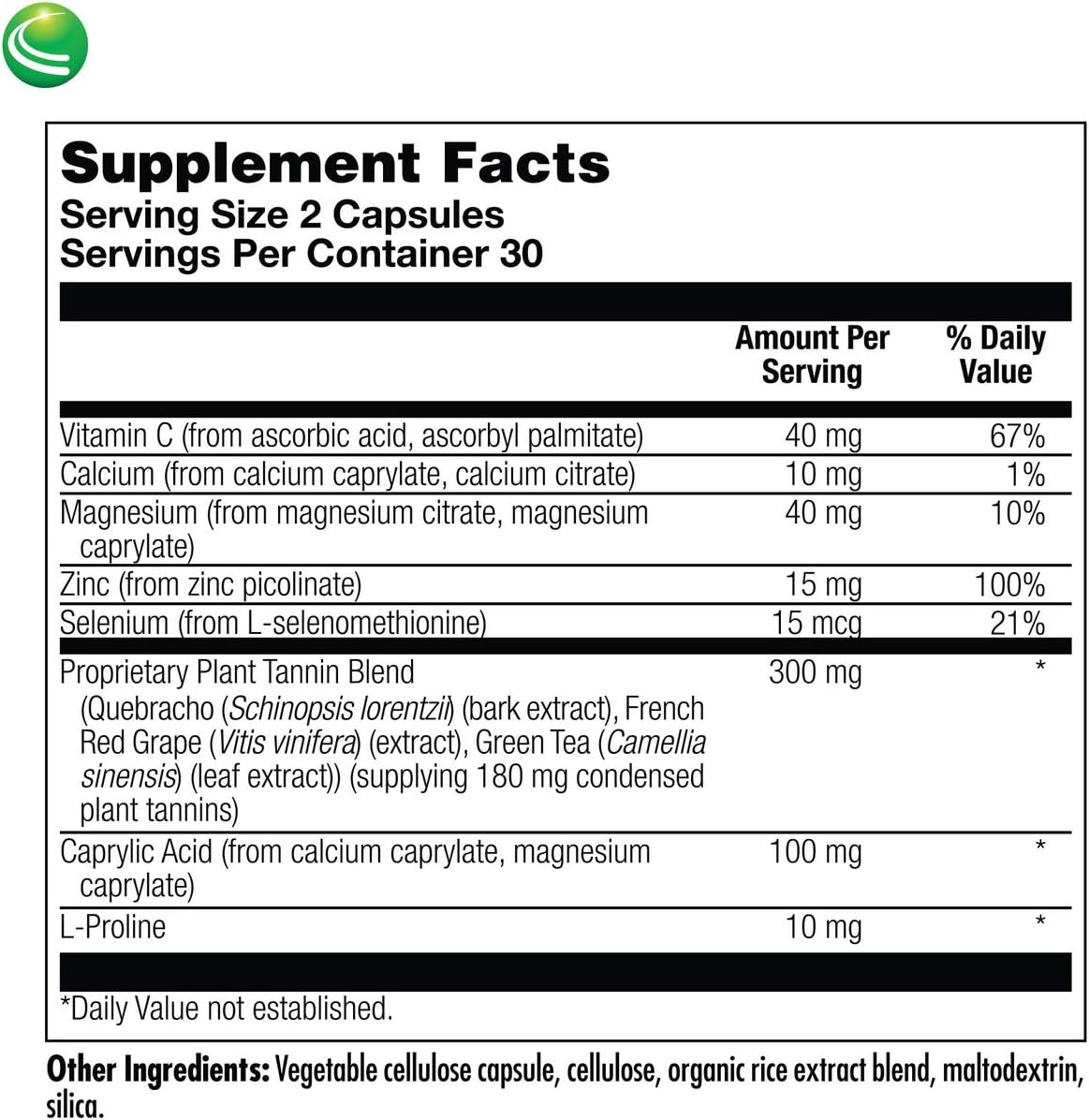 Nutra BioGenesis DysbioX – Antioxidant Support Supplement with Green Tea, Vitamin C, Zinc, and Grape Extract – 60 Vegan Capsules - görsel 5