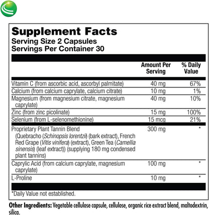Nutra BioGenesis DysbioX – Antioxidant Support Supplement with Green Tea, Vitamin C, Zinc, and Grape Extract – 60 Vegan Capsules