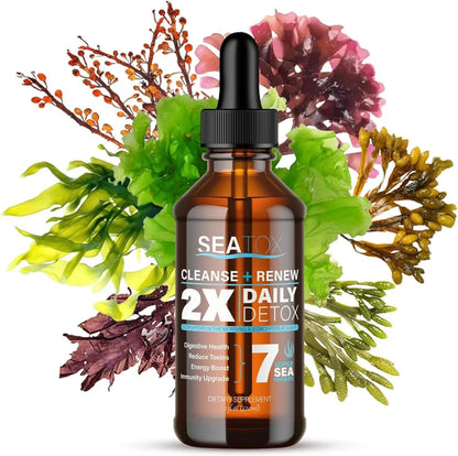 SeaTox Joint + Muscle Liquid Support - Natural Herbal Blend for Joint, Cartilage, Mobility & Heart Health - Fast-Acting Liquid Supplement - 30-Day Supply