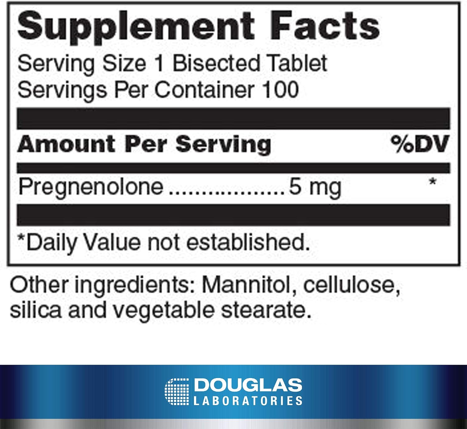 Douglas Laboratories Pregnenolone 5 mg Tablets – 100 Tablets - görsel 2
