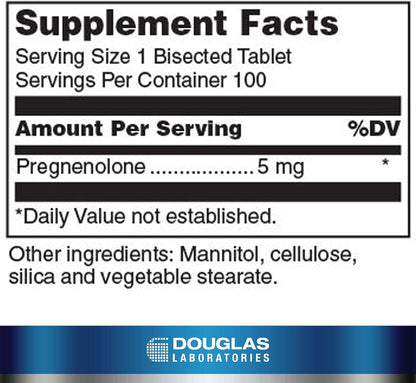 Douglas Laboratories Pregnenolone 5 mg Tablets – 100 Tablets