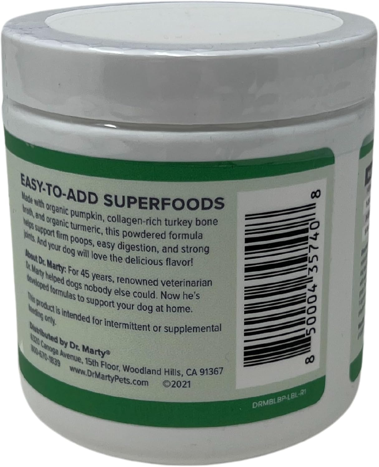 Dr. Marty Better Life Boosters Pumpkin Blend Dog Supplement (3.17 oz) - görsel 2