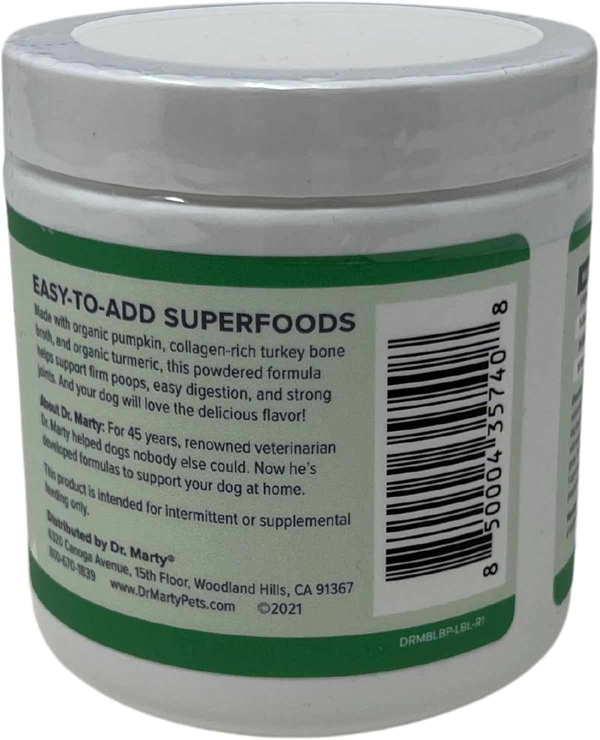 Dr. Marty Better Life Boosters Pumpkin Blend Dog Supplement (3.17 oz) - görsel 2