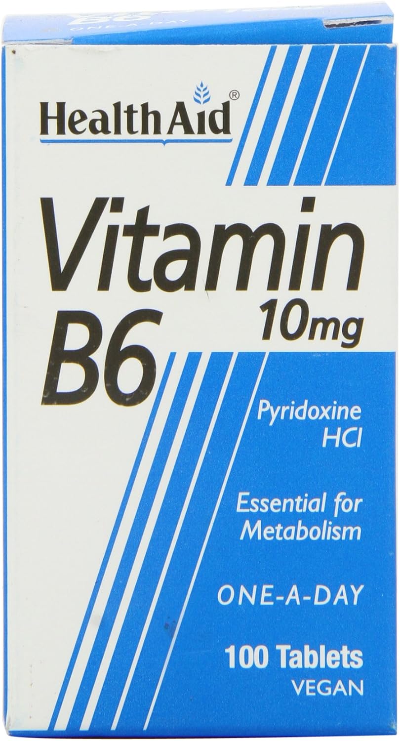 HealthAid Vitamin B6 (Pyridoxine HCl) 10mg - 100 Tablets - görsel 3