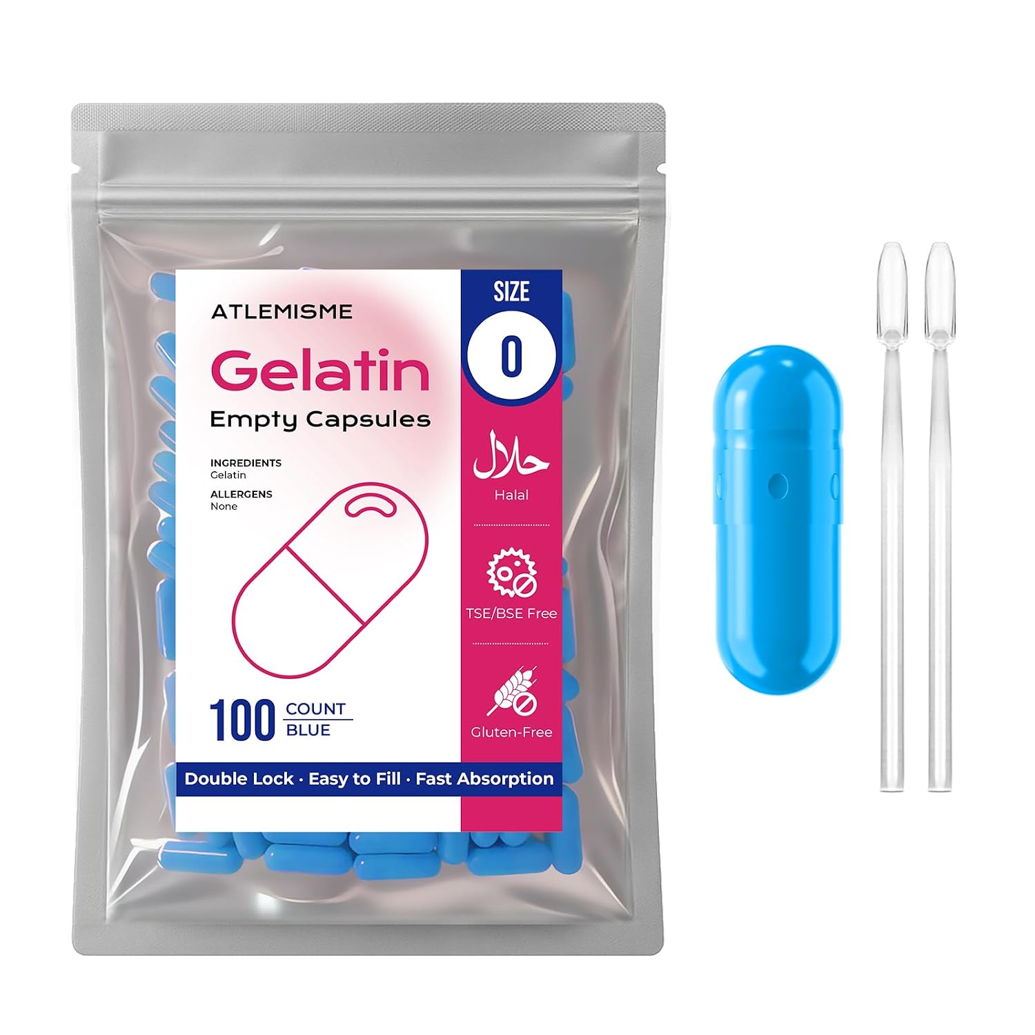 Empty Gelatin Capsules Size 0 – 1000 Count – Kosher Halal DIY Capsules - görsel 9