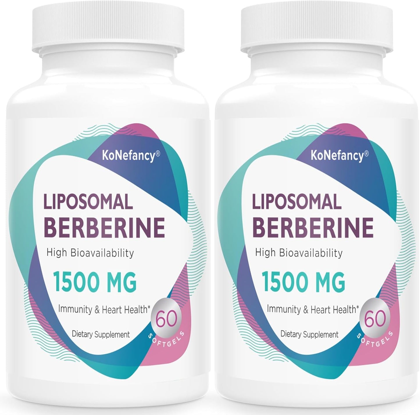 KoNefancy Liposomal Berberine Supplement 1500mg - High Bioavailability, Sugar-Free, 120 Softgels - görsel 1