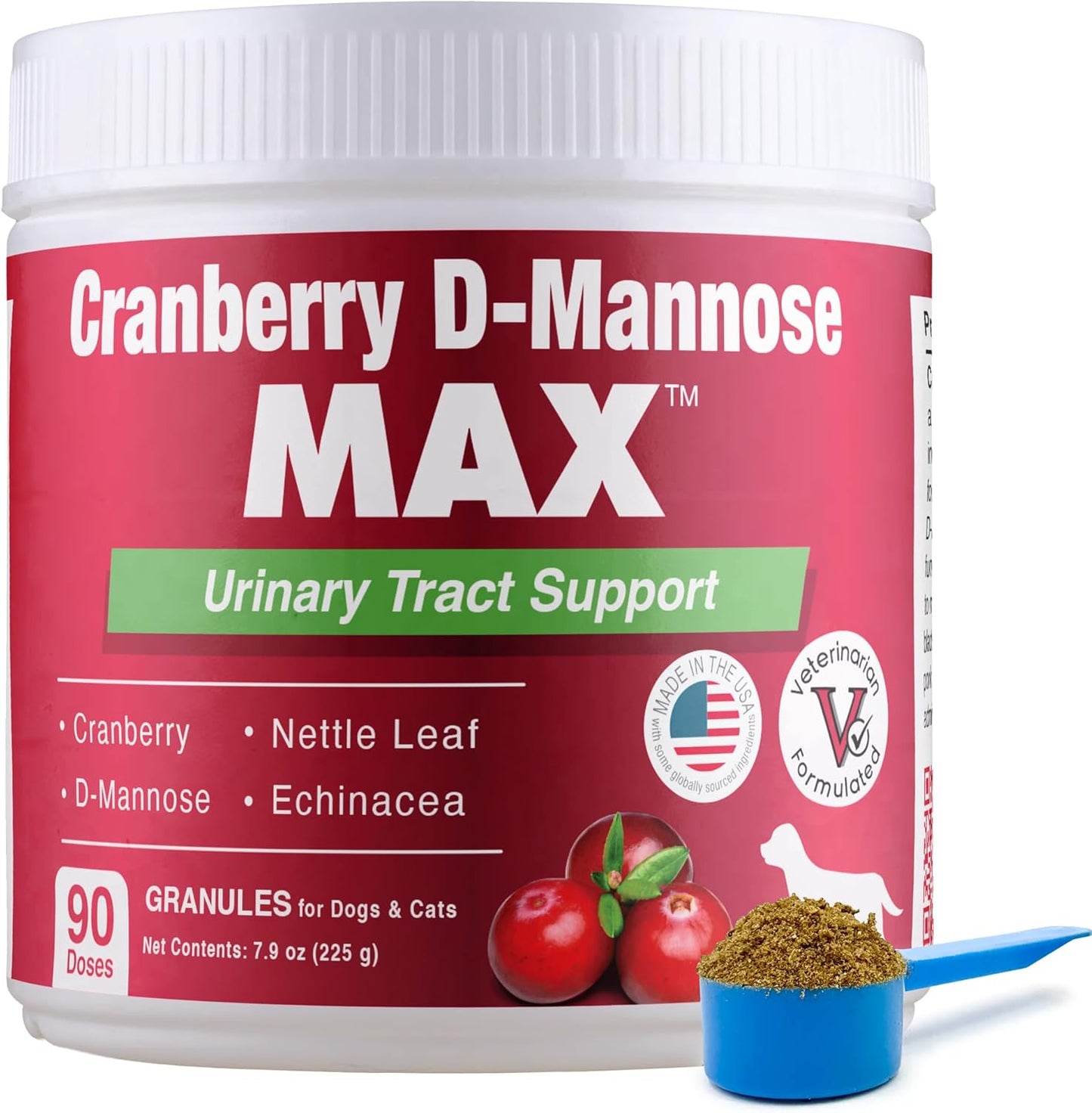 Denestra Cranberry D Mannose MAX - Granules for Dog Urinary Tract Health - 90 Doses - görsel 1