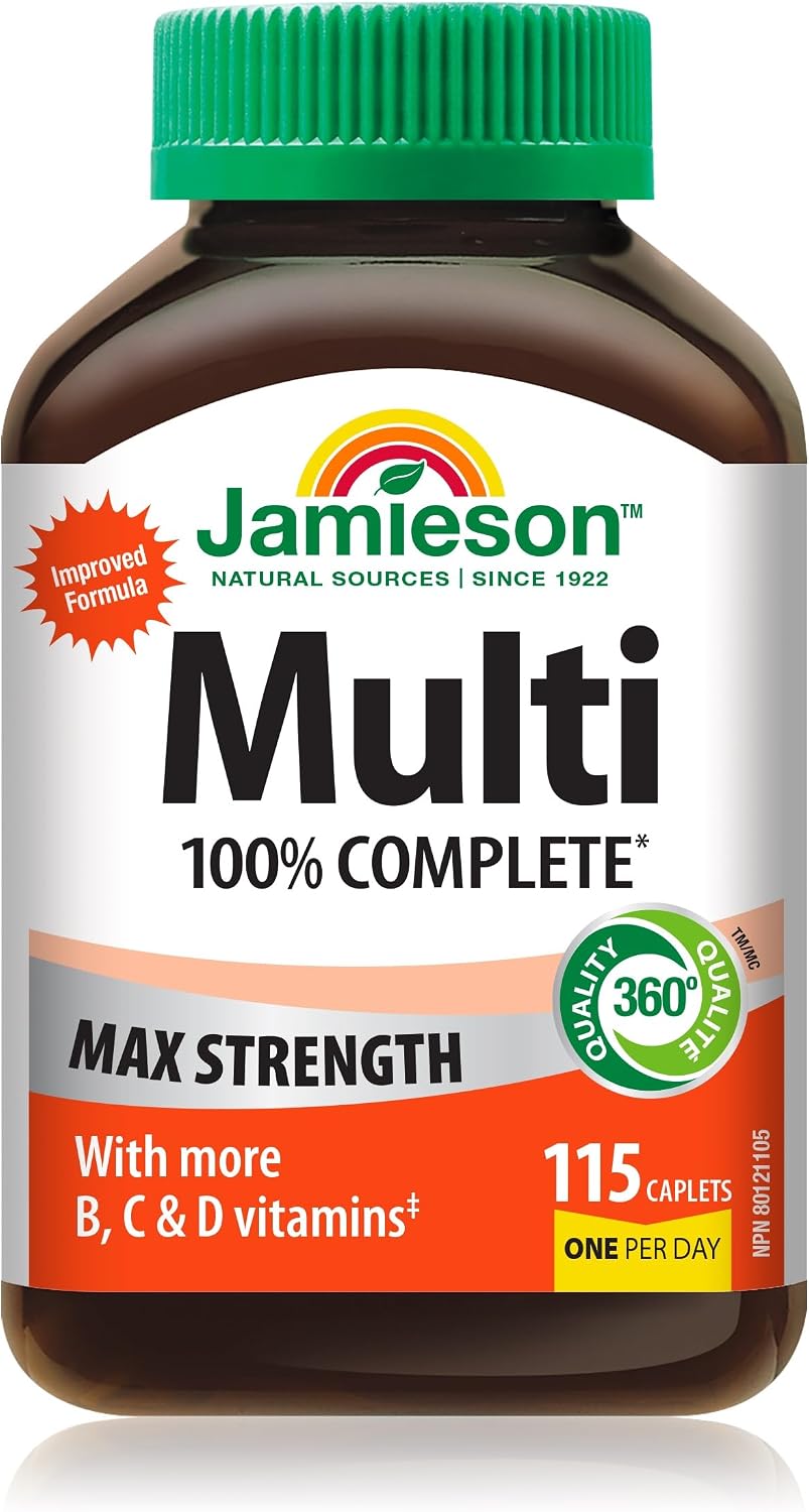 Jamieson 100% Complete Multivitamin Max Strength Formula, 115 tablets - görsel 1