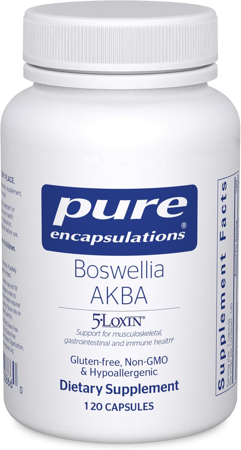 Pure Encapsulations Boswellia AKBA - Supports Joint Health, Colon, Immune System & Gastrointestinal Tract - with 5-LOXIN Boswellia Extract - Vegan & Non-GMO - 120 Capsules - görsel 1
