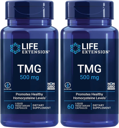 Life Extension TMG, Trimethylglycine, 60 Capsules