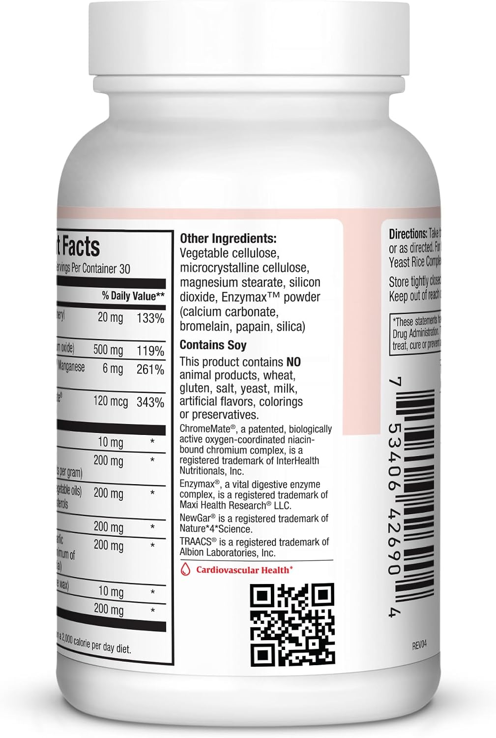 Maxi Health CH Control - Vitamin E and Magnesium - 90 Capsules - Kosher - görsel 3
