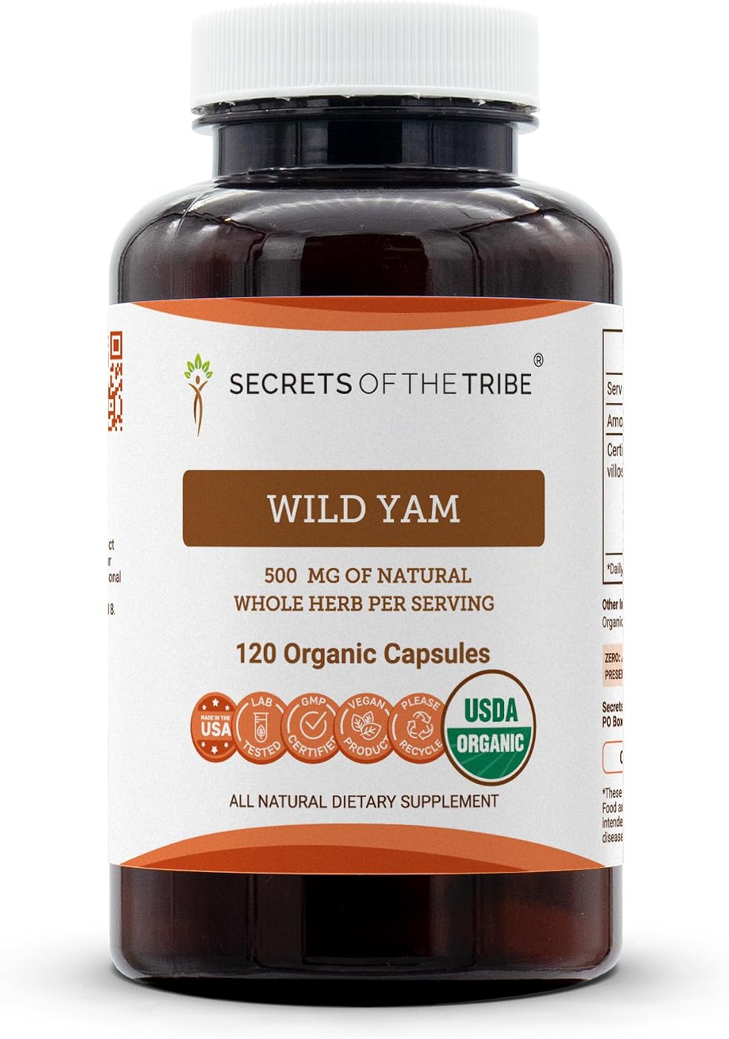 Secrets of the Tribe Wild Yam USDA Organic 60 Capsules - görsel 7