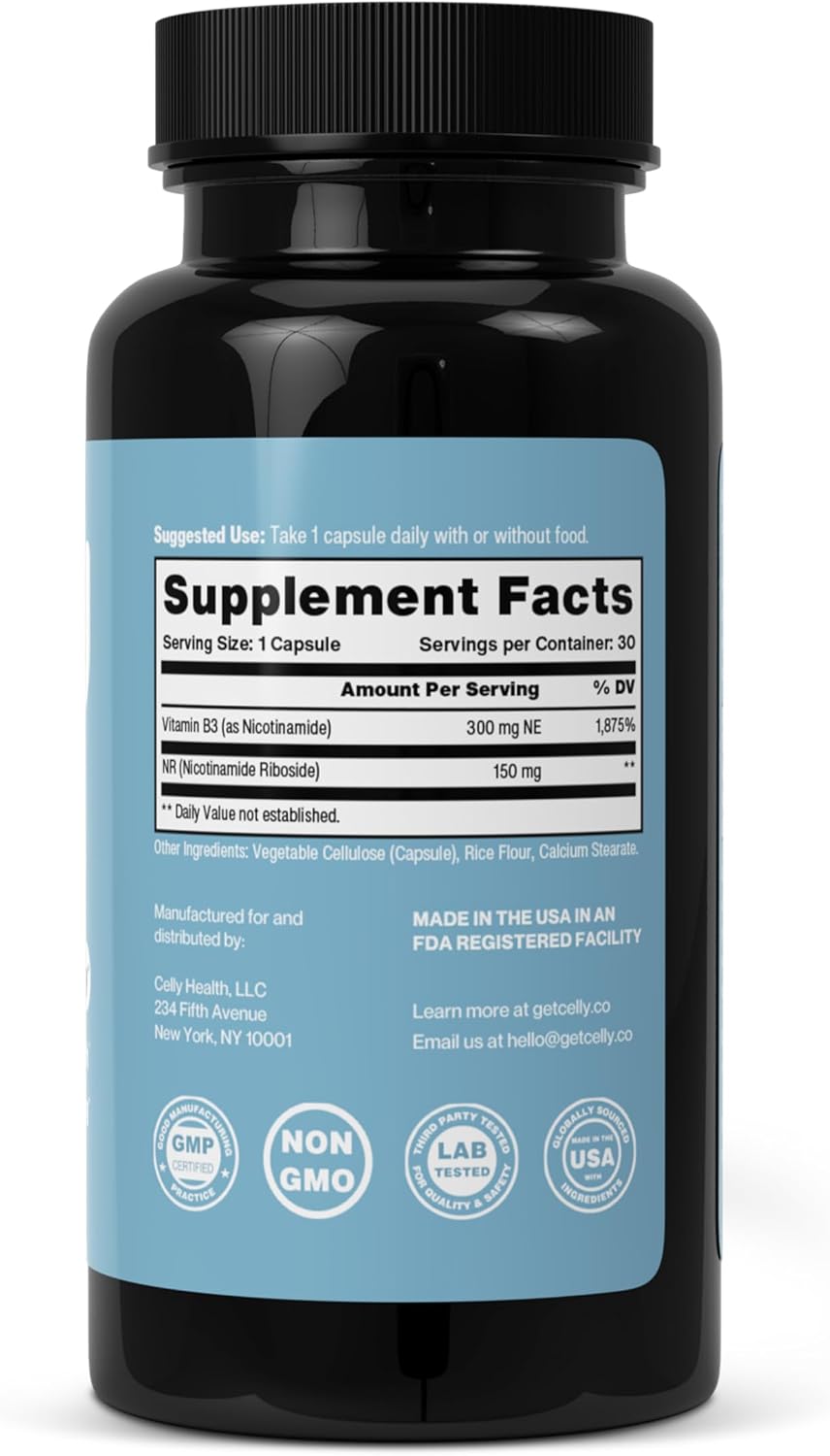 Celly NAD Booster | Longevity Supplement for Healthy Ageing with NR and Nicotinamide - görsel 5