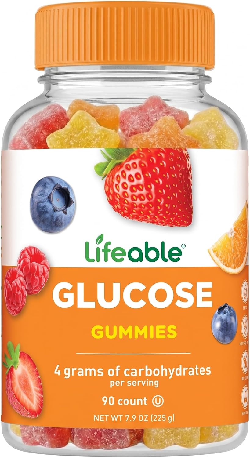 Lifeable Glucose Gummies - Natural Mixed Berry Flavour - 90 Gummies - görsel 1