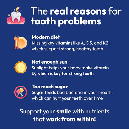 Strong Jaw Tooth Restore for Adults with Remineralising Gum Support - 180 Capsules
