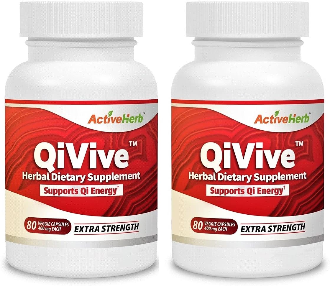QiVive Capsules 80 Vegan Capsules - Pack of 2 - görsel 1