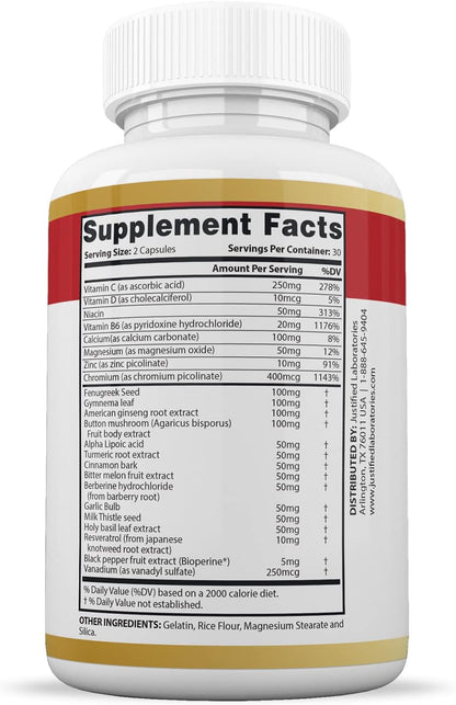 Justified Laboratories Blood Balance Max – Advanced Circulatory Support with Herbs & Vitamins (60 Capsules, Pack of 2)