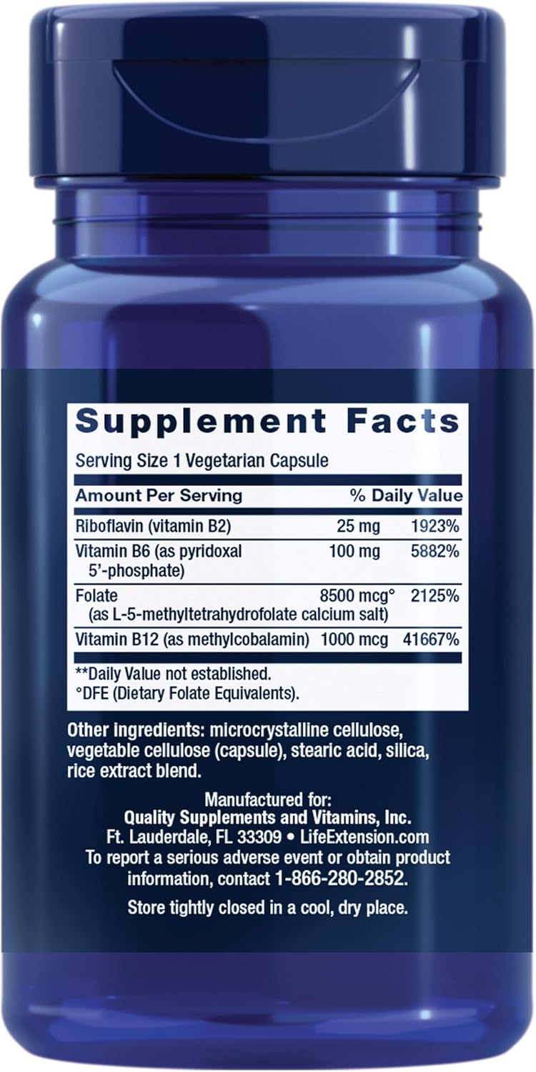Life Extension Homocysteine Resist Vegetarian Capsules - 60 Count - görsel 2