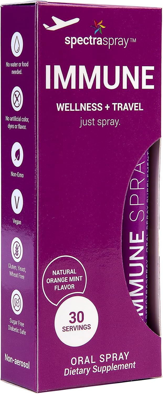 Immune Support Liquid Vitamin Spray - Vitamins C, E, Zinc and L-Lysine, 30-Day Supply per Spray - görsel 1