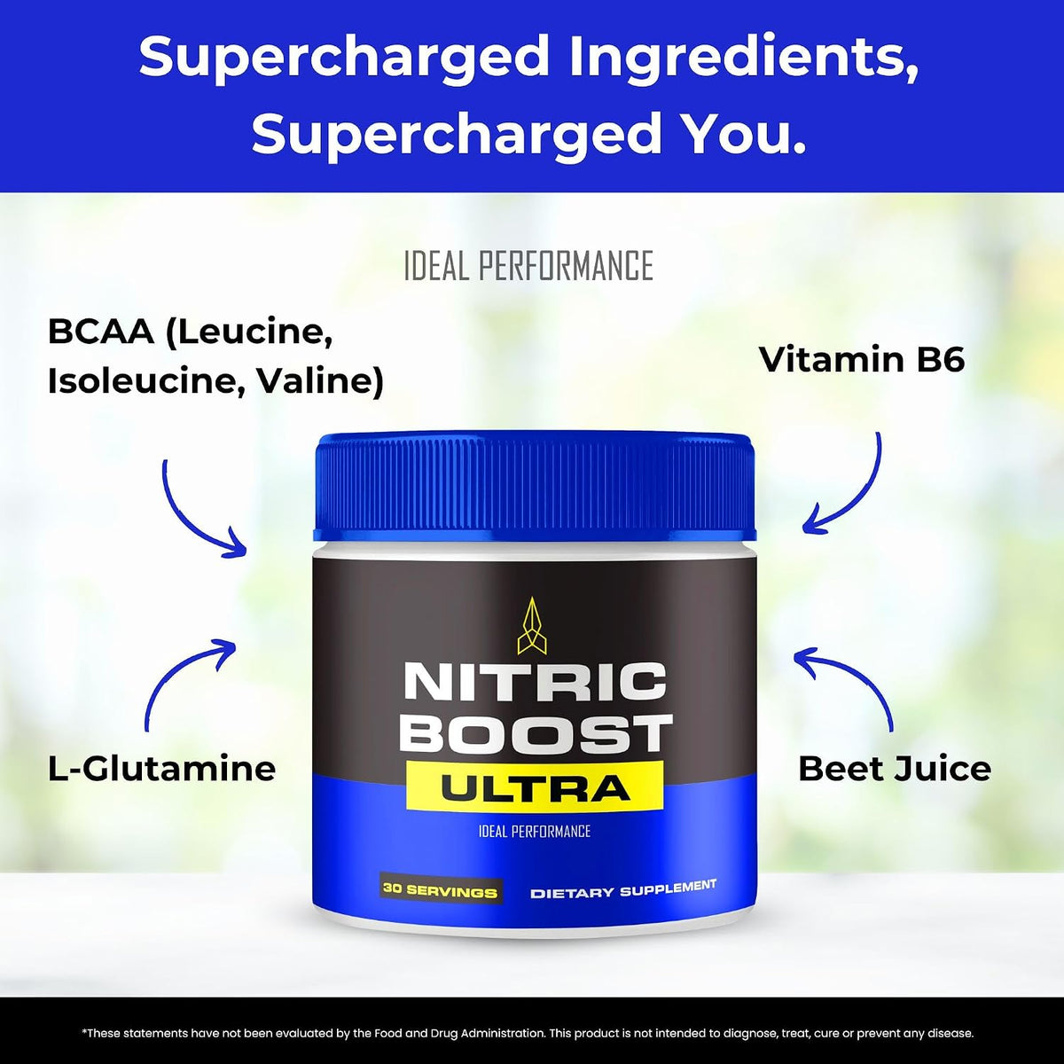 Nitric Boost Ultra Powder - Maximum Strength, BCAA (5 Pack) - görsel 6