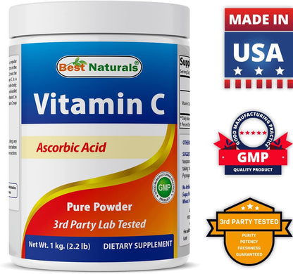 Best Naturals 100% Pure Vitamin C Powder - Non-GM Ascorbic Acid, 454 g (Pack of 3) – Image 7