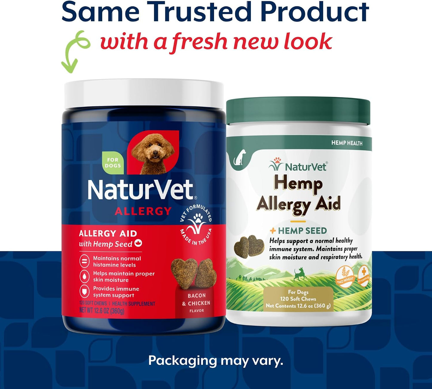 NaturVet Hemp Allergy Aid Supplement for Dogs – 120 Soft Chews - görsel 2