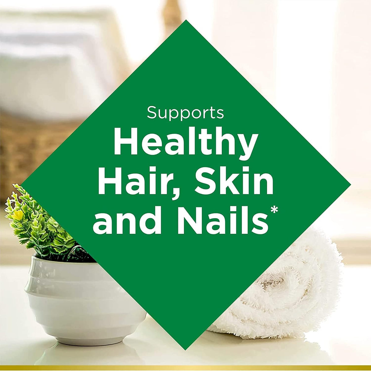 Nature's Bounty Biotin, Supports Healthy Hair, Skin and Nails, 120 Tablets - görsel 3