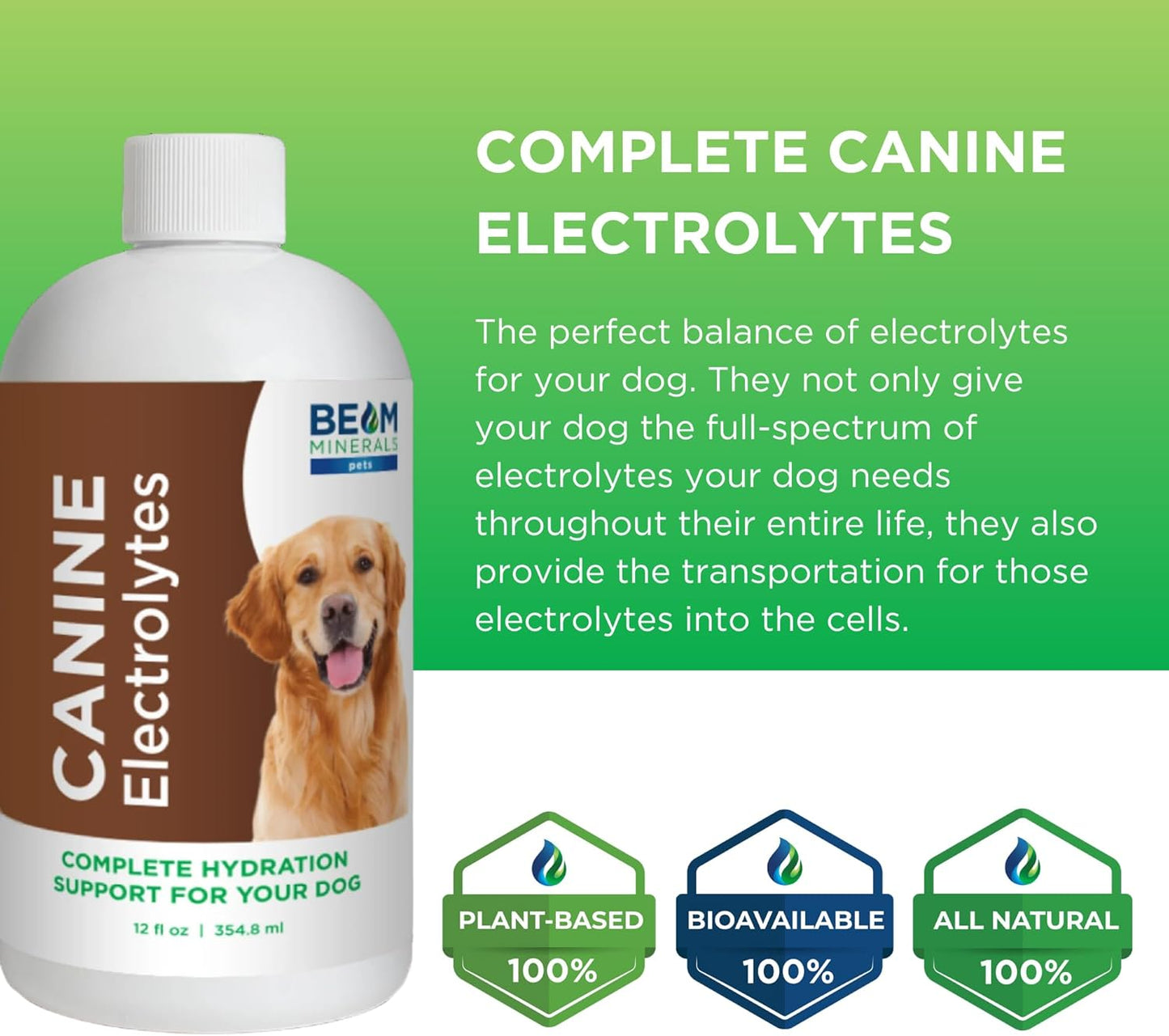 Complete Canine Electrolytes | Full-Spectrum Electrolytes for Dogs | 355 ml - görsel 4