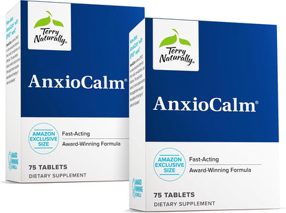 Terry Naturally AnxioCalm – Calming Support Supplement – 75 Tablets