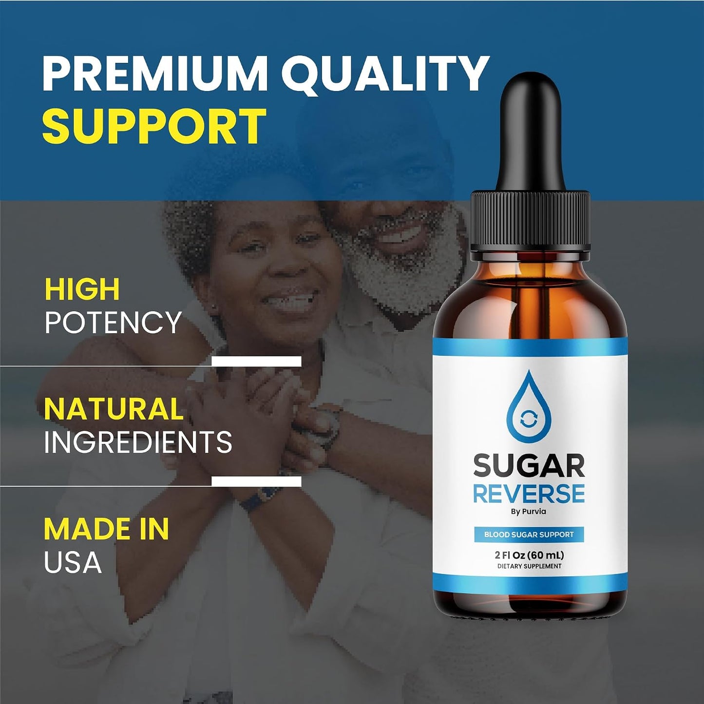 Purvia Sugar Reverse Drops – Advanced Formula Liquid Food Supplement with Chromium - görsel 4