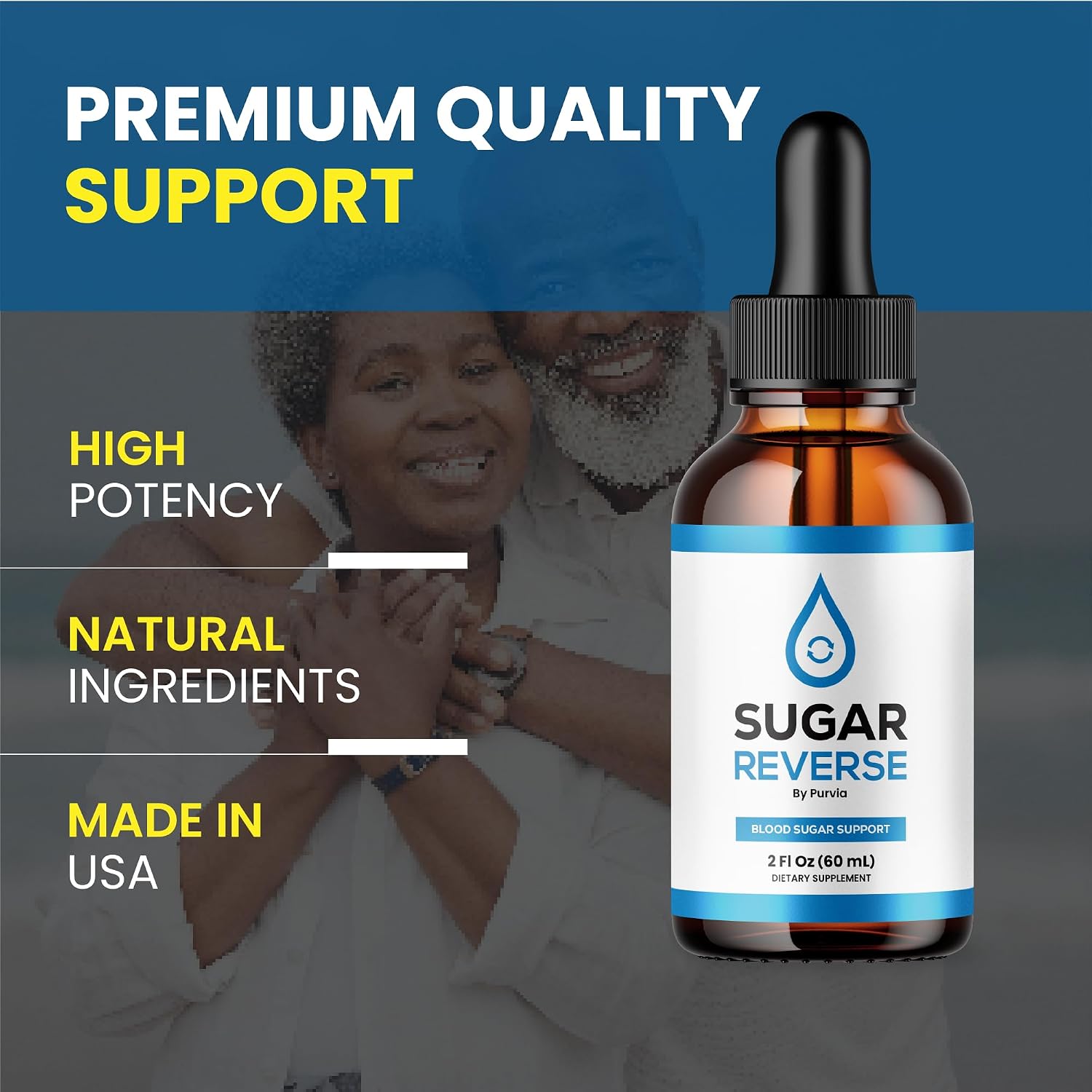 Purvia Sugar Reverse Drops – Advanced Formula Liquid Food Supplement with Chromium - görsel 4