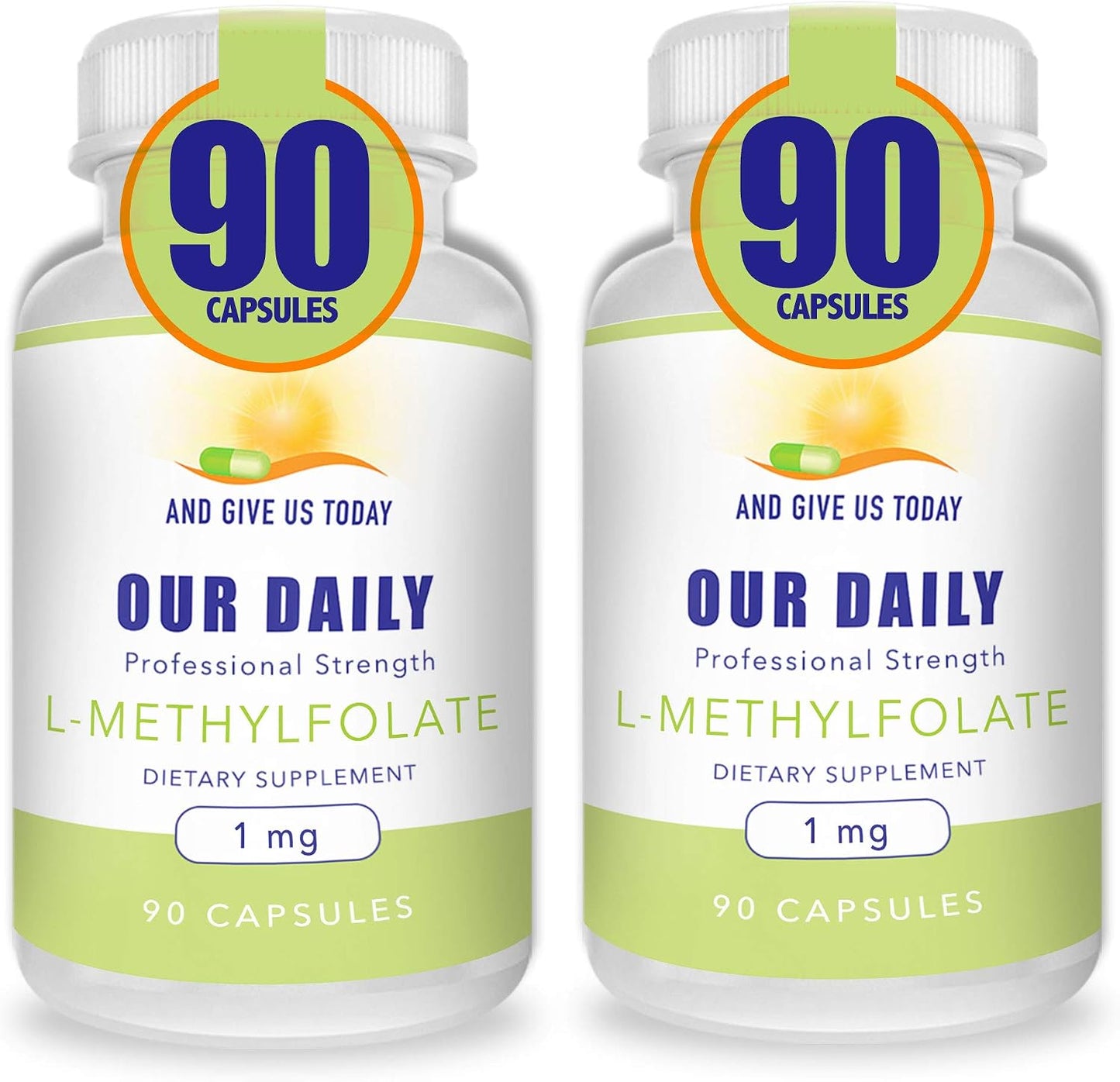 Our Daily Vites L-Methylfolate 1mg (1000mcg) Active Folate, 5-MTHF, 90 Capsules - görsel 7