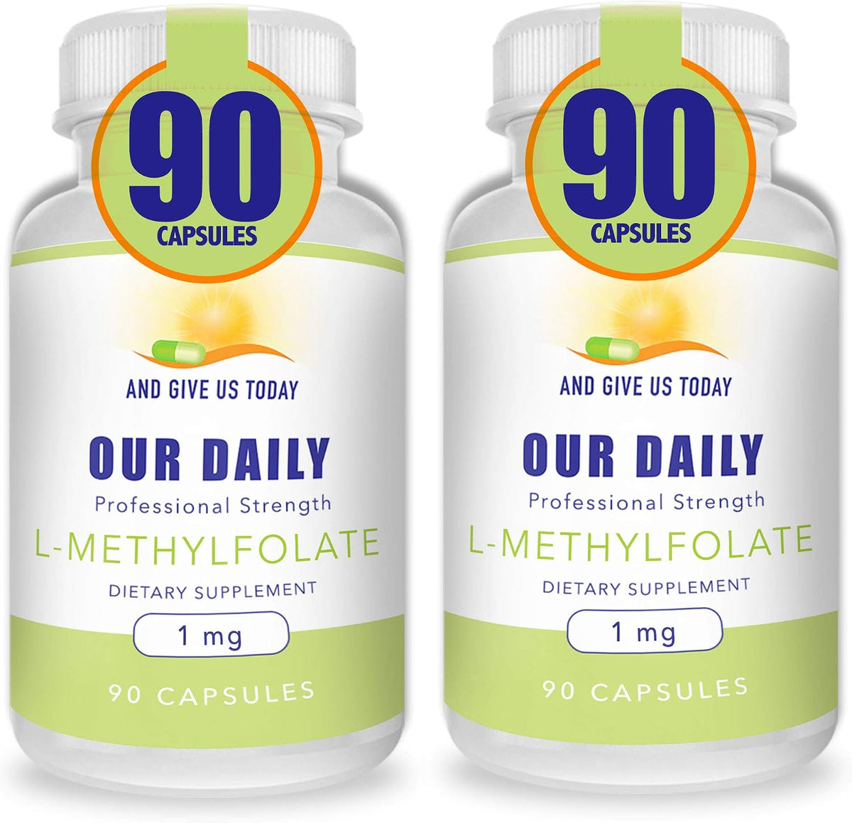 Our Daily Vites L-Methylfolate 1mg (1000mcg) Active Folate, 5-MTHF, 90 Capsules - görsel 7