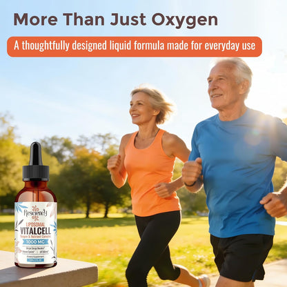 13-in-1 Liquid Oxygen Boost & Nutrient Supplement, Liposomal Optimised-Delivery Blend with Trace Minerals, Amino Acids, CoQ10, B Vitamins & Fulvic Acid, Daily Wellness Liquid Oxygen Drops, 118 ml