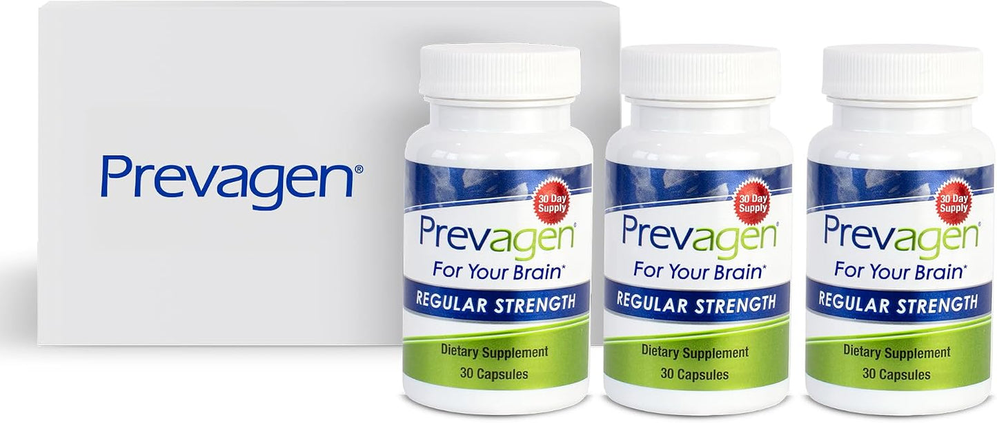 Prevagen Regular Strength - 90 Capsules (3 Month Supply) | Formulated for Your Brain | 10mg of Apoaequorin Plus Vitamin D3 - görsel 1