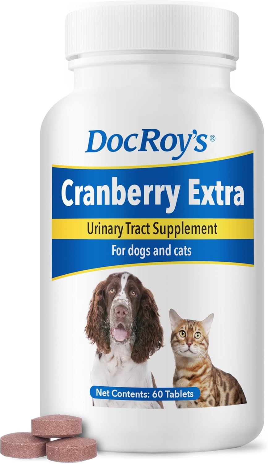 Doc Roy's Cranberry Extra Supplement for Dogs and Cats, 60 Tablets - görsel 1