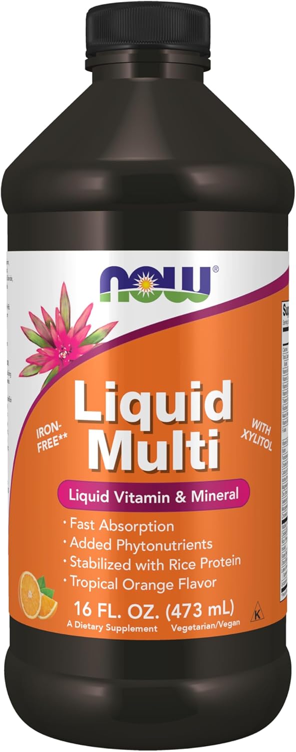 NOW Foods Liquid Multi, Fast Absorption Liquid Vitamin & Mineral, Wild Berry Flavour, 473ml - görsel 8
