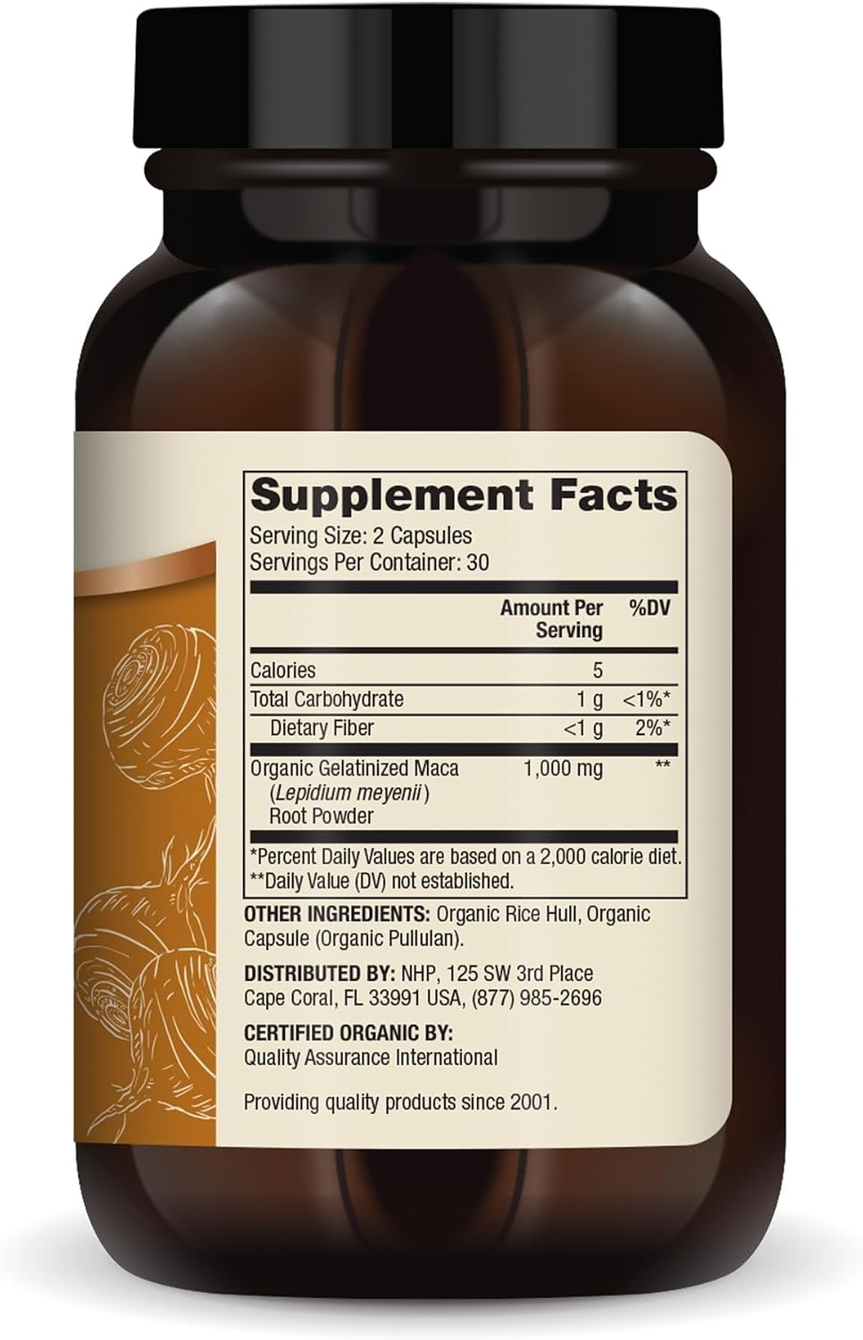 Dr. Mercola Organic Maca - Peruvian Gelatinised Maca Root - Supports Energy & Stress Response - 60 Capsules - görsel 2