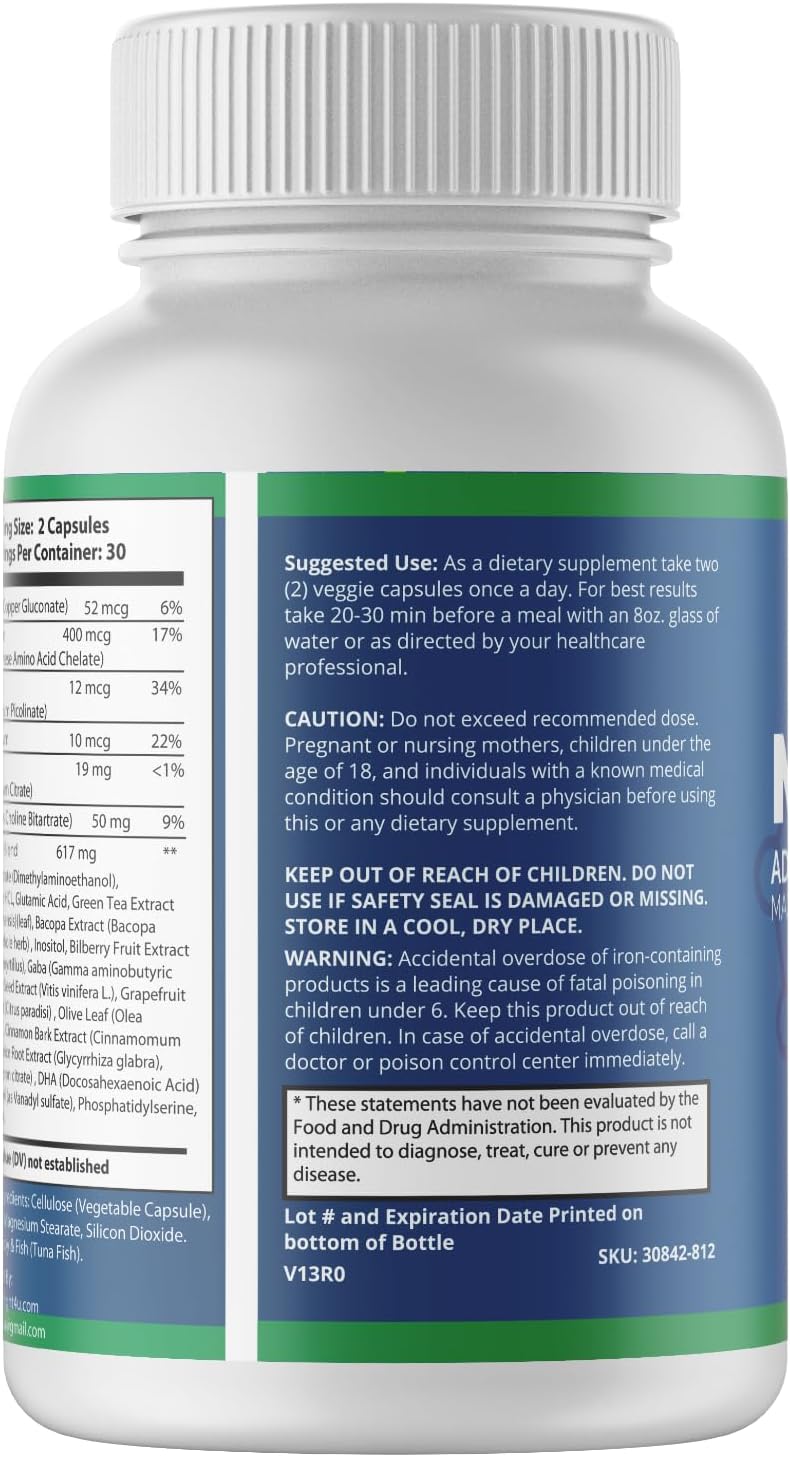 Neuronol Advanced Cognitive Formula – Supports Brain Function & Boosts Cognitive Performance | 60 Capsules - görsel 3