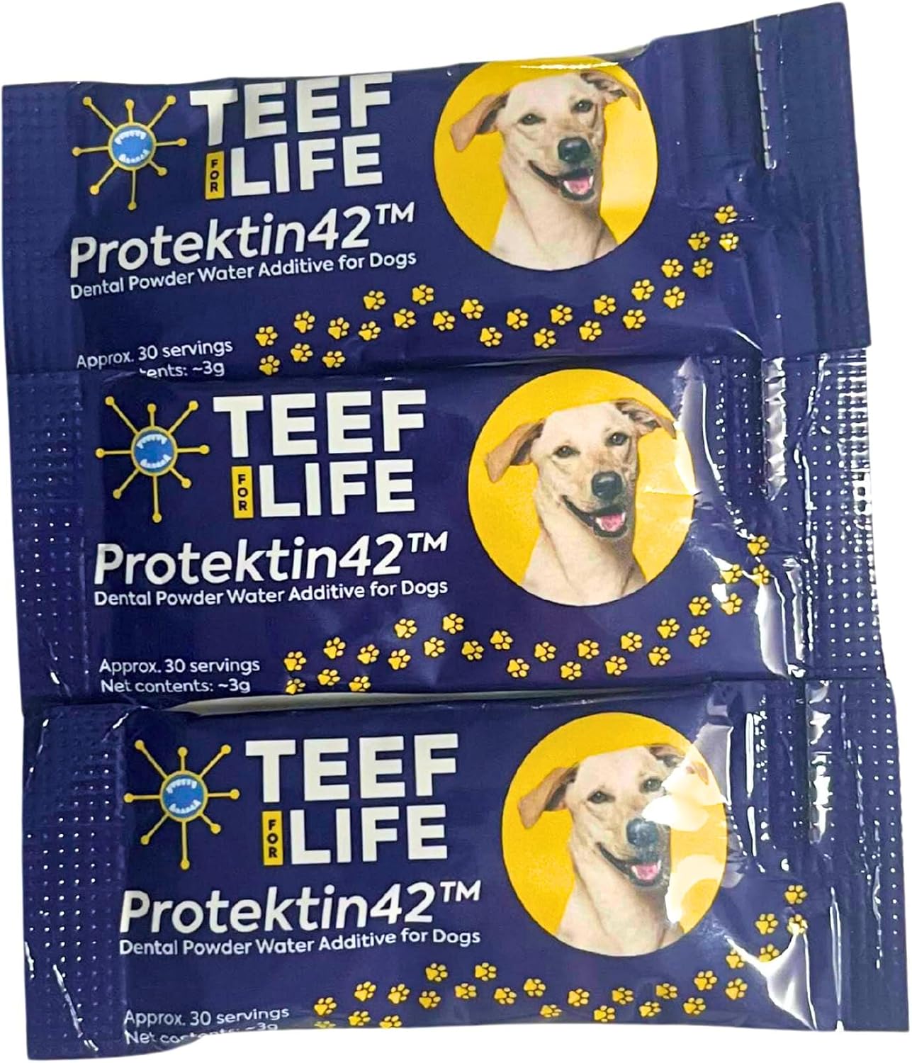 Protektin42 Prebiotic Dog Dental Powder Refill - 180 Servings (6 Packets) - görsel 10
