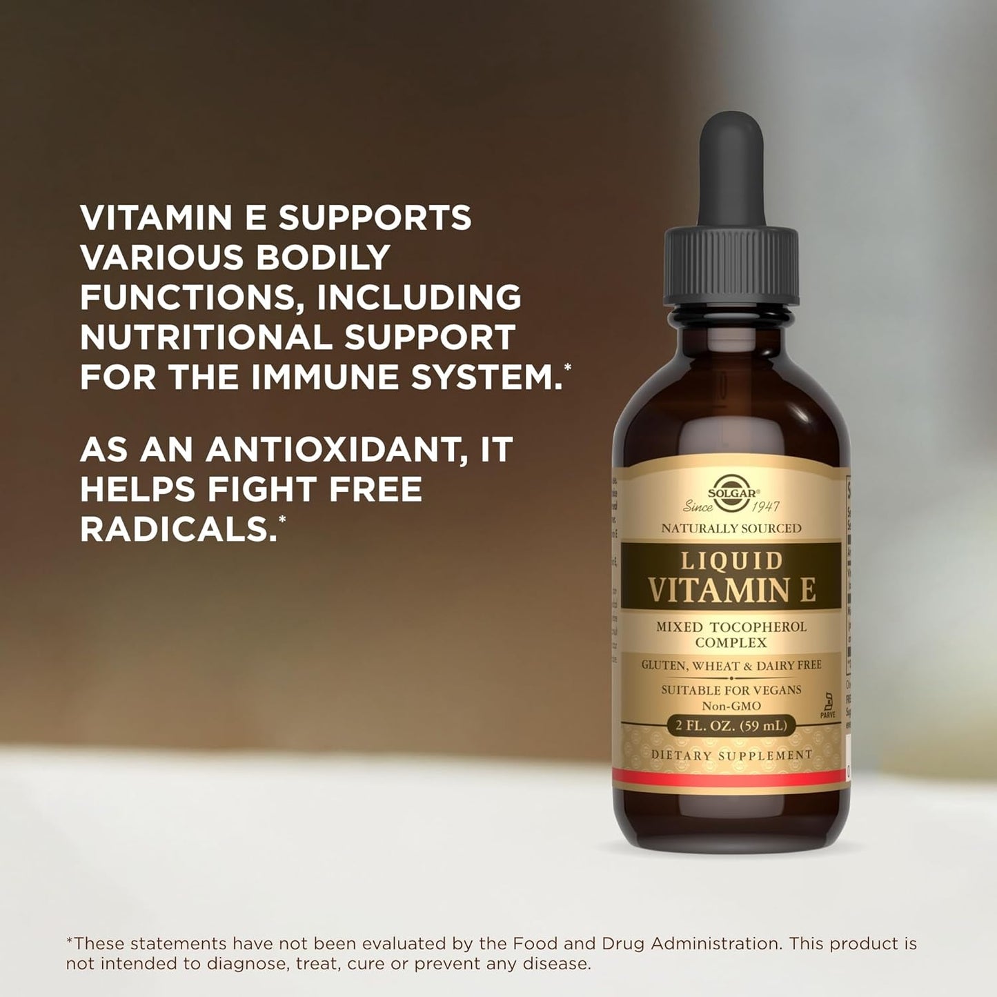 Solgar Liquid Vitamin E with Dropper, 59 ml - Natural Vitamin E Supplement - görsel 5