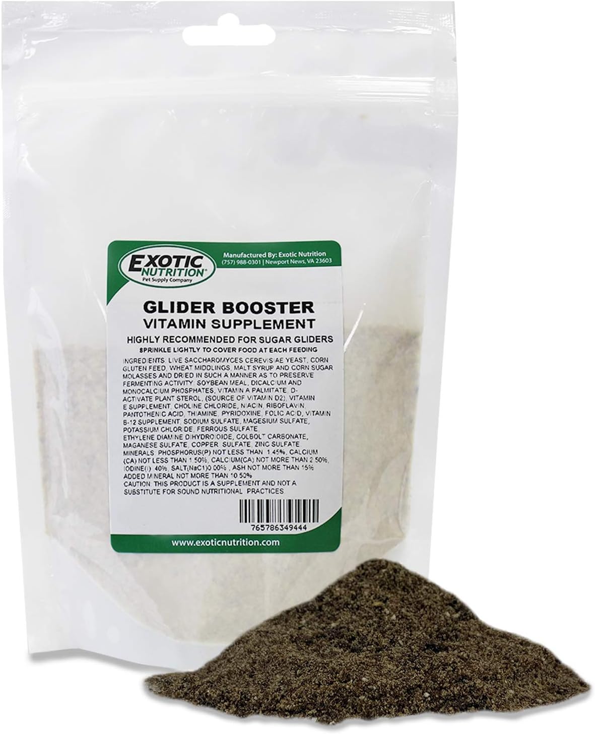 Glider Booster (10 oz.) - Complete Multivitamin - Powdered Vitamin & Mineral Supplement for Pet Sugar Gliders - görsel 1