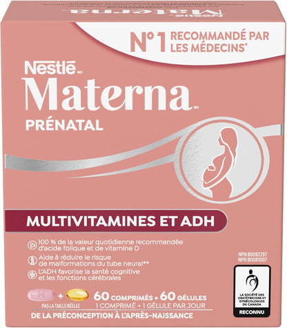 Materna Prenatal Multivitamin with DHA - 60 Tablets + 60 Softgels
