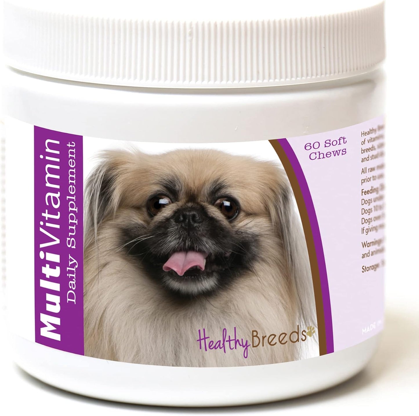Healthy Breeds Pekingese Multivitamin Soft Chews 60 Count - görsel 1