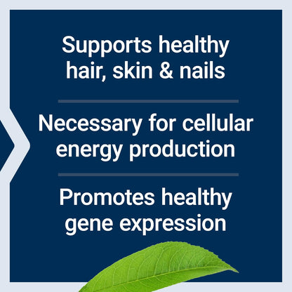 Life Extension Biotin 600 mcg Vitamin B7 Supplement for Hair, Skin & Energy Metabolism – Gluten-Free, Non-GMO – 100 Capsules