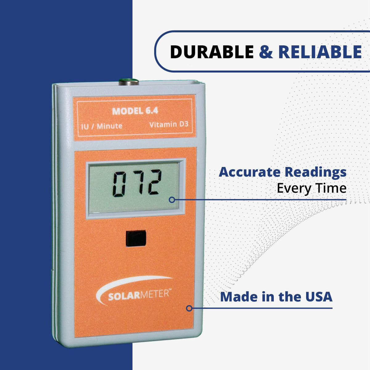 Solarmeter Model 6.4 UVB Metre – Digital UV Radiometer for Vitamin D Testing, 280-320 nm, 0-1999 IU/min - görsel 6