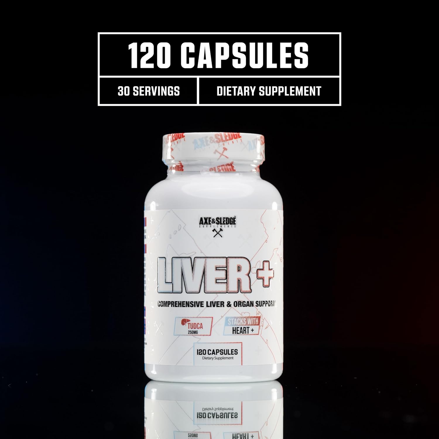 Axe & Sledge Liver+ Supplement - TUDCA, NAC, Milk Thistle - Liver Health & Detox Support (30 Servings) - görsel 4